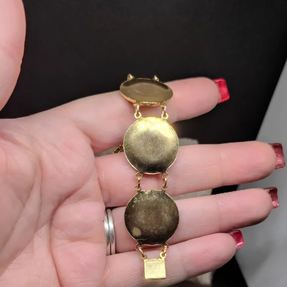 Vintage Toledo Damascene Link Bracelet - Picture 5 of 8